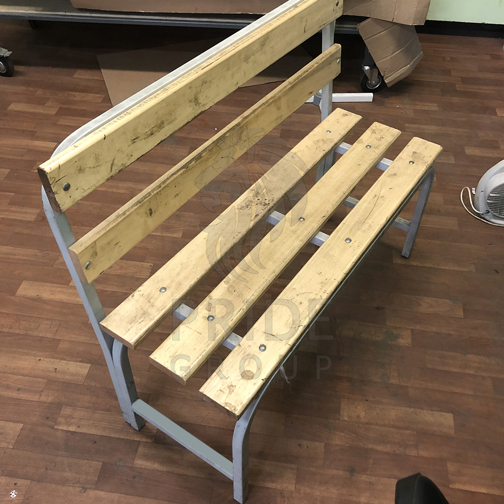 картинка Скамья гардеробная со спинкой 1500x500x850